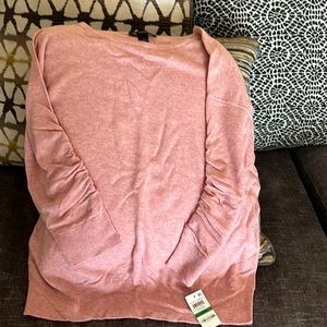 INC pale mauve sweater (peony garden) size large.